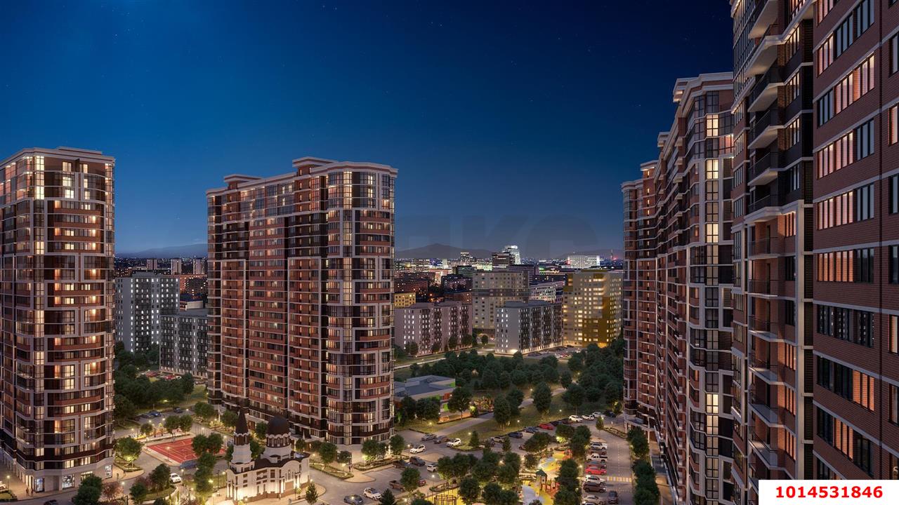 Фото №1: 1-комнатная квартира 41 м² - Краснодар, жилой комплекс Рекорд, ул. Новороссийская, 102И