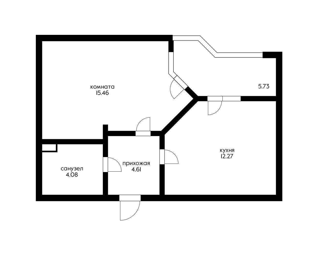 Фото №14: 1-комнатная квартира 36 м² - Краснодар, Прикубанский внутригородской округ, мкр. жилой комплекс Облака, ул. имени Генерала Корнилова, 9
