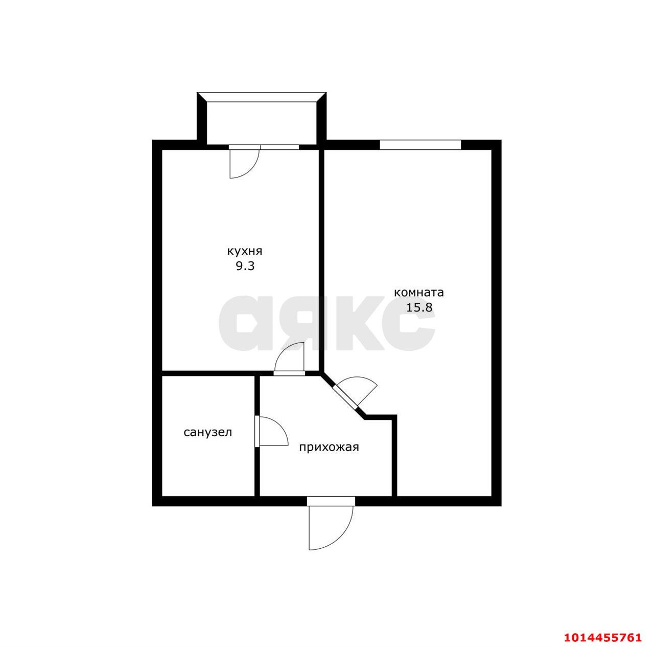 Фото №11: 1-комнатная квартира 34 м² - Краснодар, Прикубанский внутригородской округ, ул. Тепличная, 96