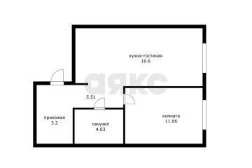 Фото №1: 1-комнатная квартира 43 м² - Краснодар, мкр. жилой комплекс Зелёная Территория, ул. имени Генерала Брусилова, 5лит1.1