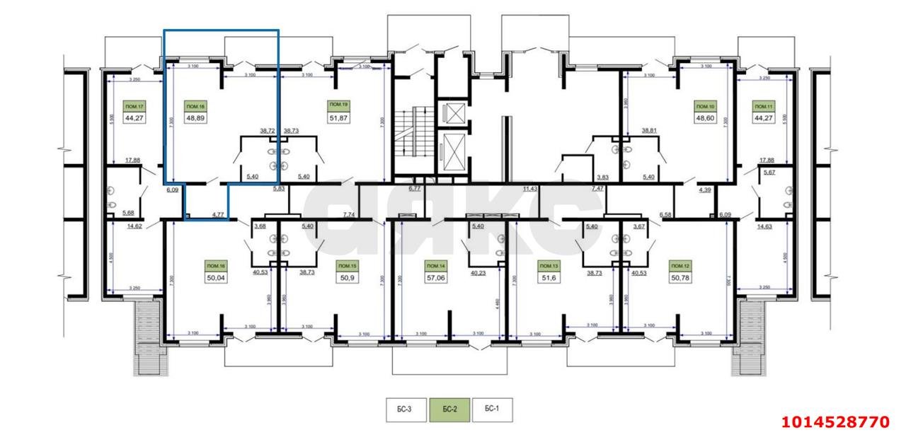 Фото №9: Коммерция 48 м² - Краснодар, ЖК Лучший, Прикубанский внутригородской округ, Завод Радиоизмерительных Приборов, имени Петра Метальникова, мкр. жилой комплекс Лучший, ул. Ростовское шоссе, 30/6