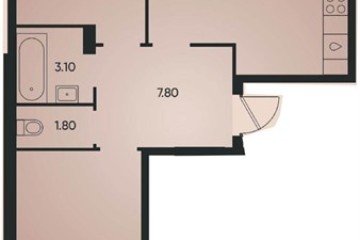 Фото №1: 2-комнатная квартира 70 м² - Краснодар, мкр. жилой комплекс Архитектор, 