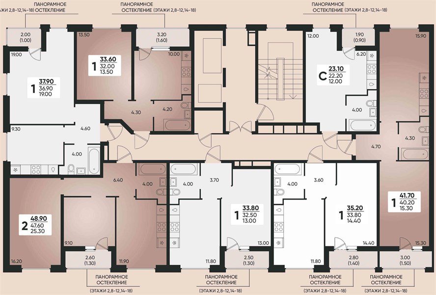 Фото №9: 1-комнатная квартира 34 м² - Краснодар, Прикубанский внутригородской округ, мкр. жилой комплекс Архитектор