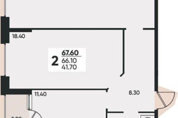 Фото №1: 2-комнатная квартира 67 м² - Краснодар, мкр. жилой комплекс Архитектор, 