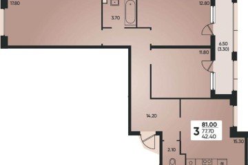 Фото №1: 3-комнатная квартира 81 м² - Краснодар, мкр. жилой комплекс Архитектор, 