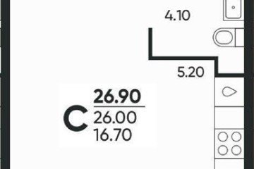 Фото №1: Студия 26 м² - Краснодар, мкр. жилой комплекс Архитектор, 