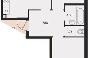 Фото №1: 2-комнатная квартира 67 м² - Краснодар, мкр. Прикубанский внутригородской округ, ул. Доблести, 8к1