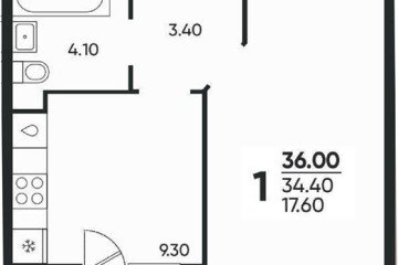 Фото №1: 1-комнатная квартира 35 м² - Краснодар, мкр. Прикубанский внутригородской округ, ул. Доблести, 8к1