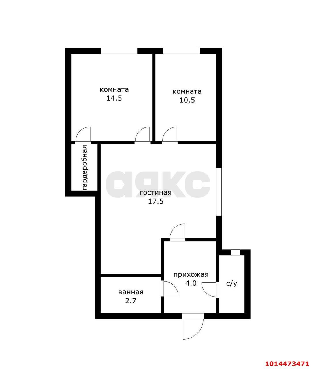 Фото №12: 2-комнатная квартира 58 м² - Краснодар, Центральный, ул. Щорса, 3