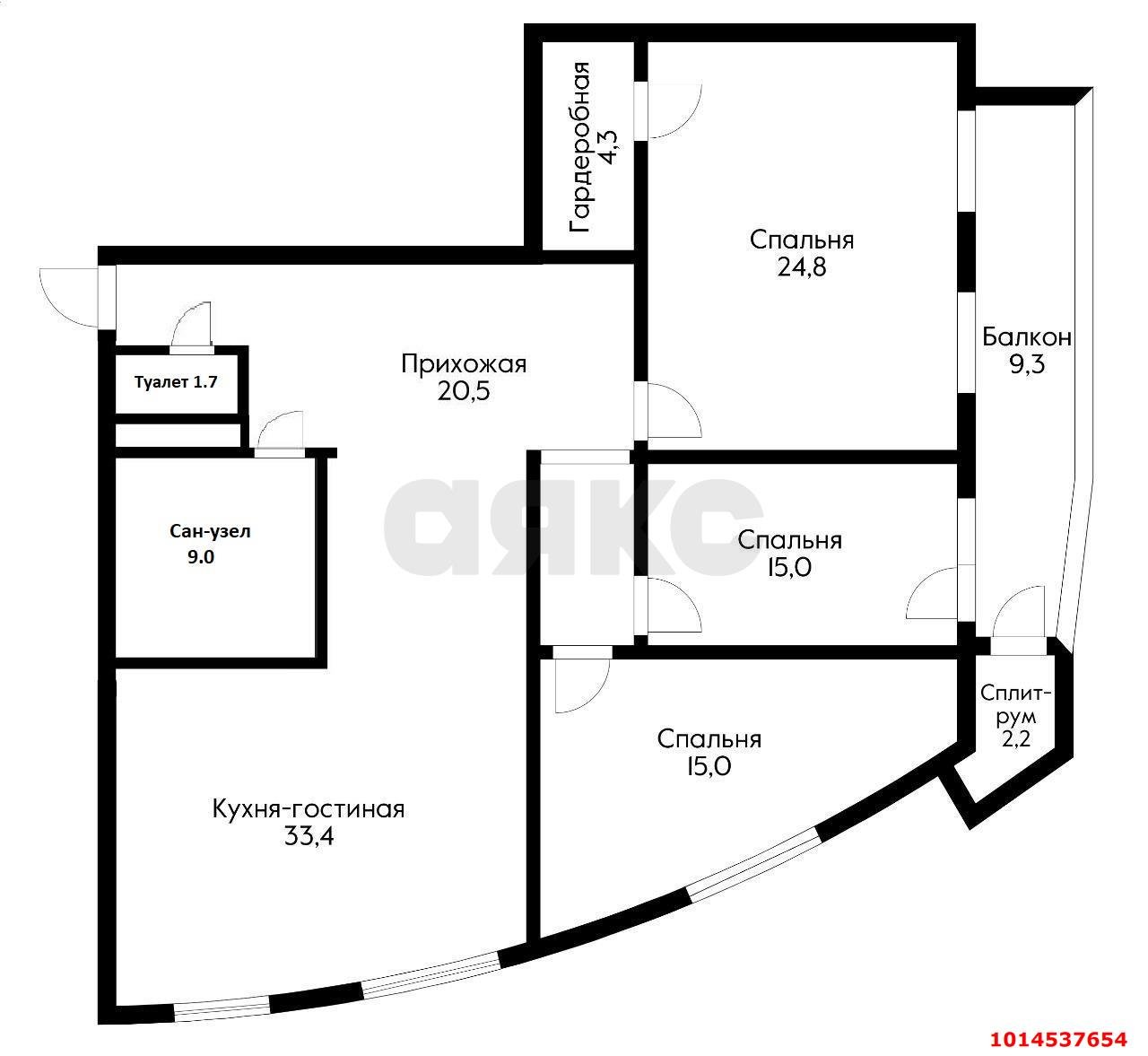 Фото №15: 3-комнатная квартира 130 м² - Краснодар, Центральный, ул. Кубанская набережная, 23/1
