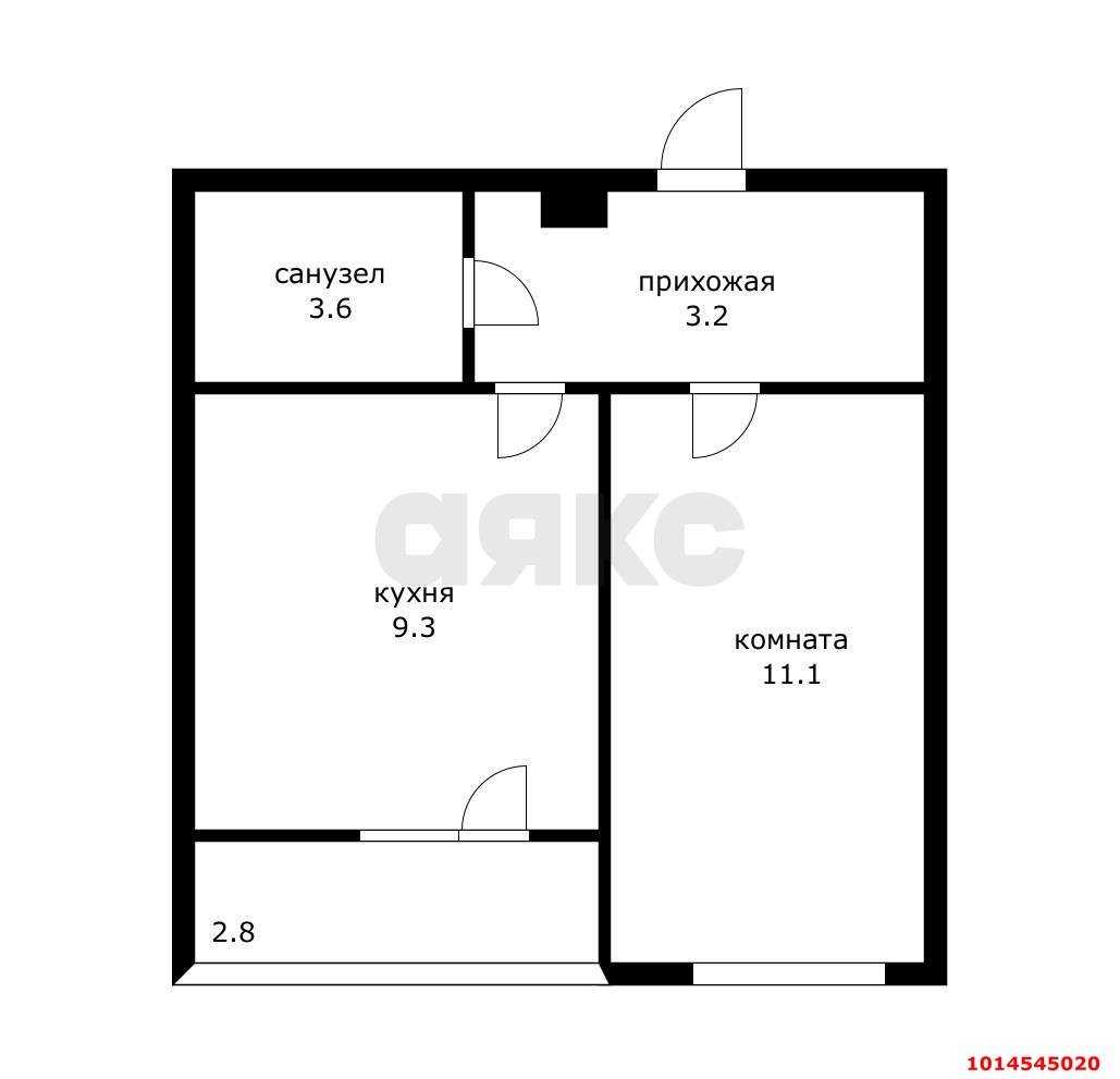Фото №16: 1-комнатная квартира 32 м² - Краснодар, жилой комплекс Фонтаны, ул. Старокубанская, 2/23к1