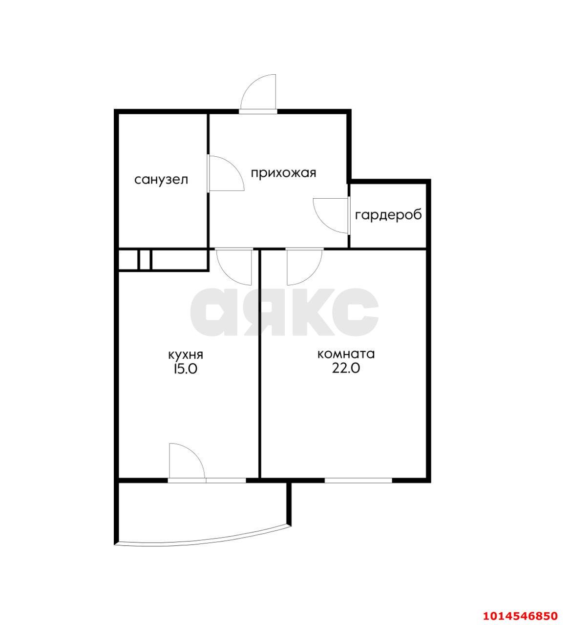 Фото №16: 1-комнатная квартира 59 м² - Краснодар, Фестивальный, ул. Монтажников, 10