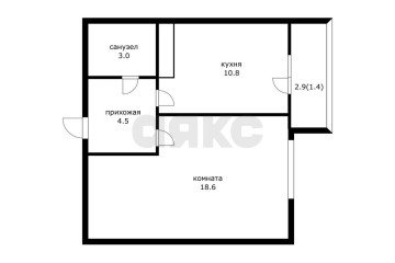 Фото №3: 1-комнатная квартира 39 м² - Российский, мкр. Прикубанский внутригородской округ, ул. Куликова Поля, 5