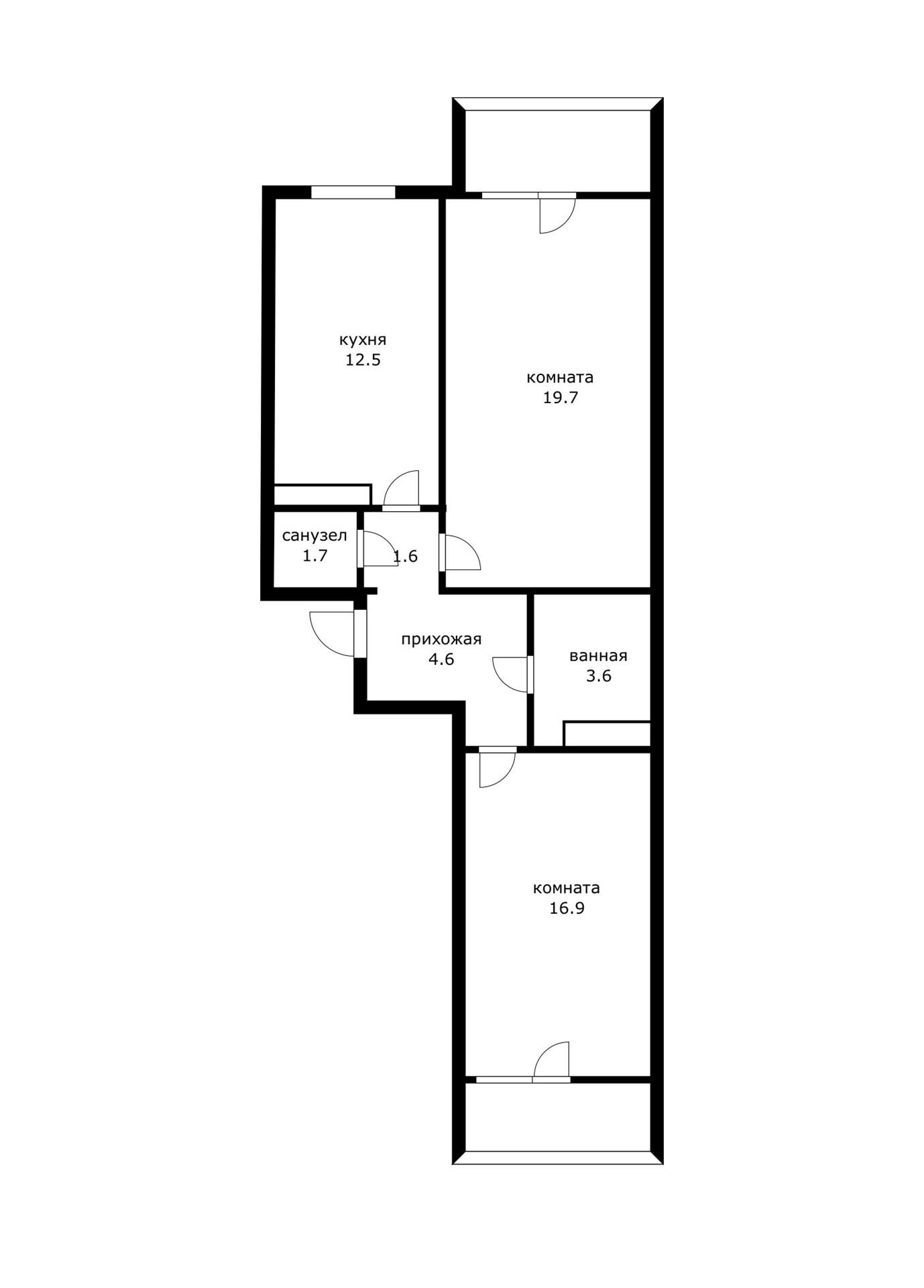 Фото №15: 2-комнатная квартира 60 м² - Краснодар, Прикубанский внутригородской округ, мкр. жилой комплекс Подсолнухи, ул. Сахалинская, 15к5