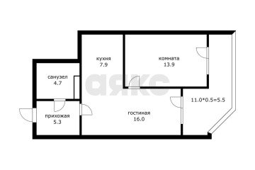 Фото №4: 1-комнатная квартира 59 м² - Краснодар, мкр. жилой комплекс Титаны, б-р Адмирала Пустошкина, 11/2