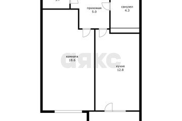 Фото №2: 1-комнатная квартира 41 м² - Краснодар, мкр. 9-й километр, пр-д Репина, 3