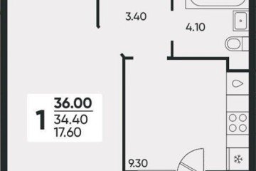 Фото №1: 1-комнатная квартира 35 м² - Краснодар, мкр. Прикубанский внутригородской округ, ул. Доблести, 8к1