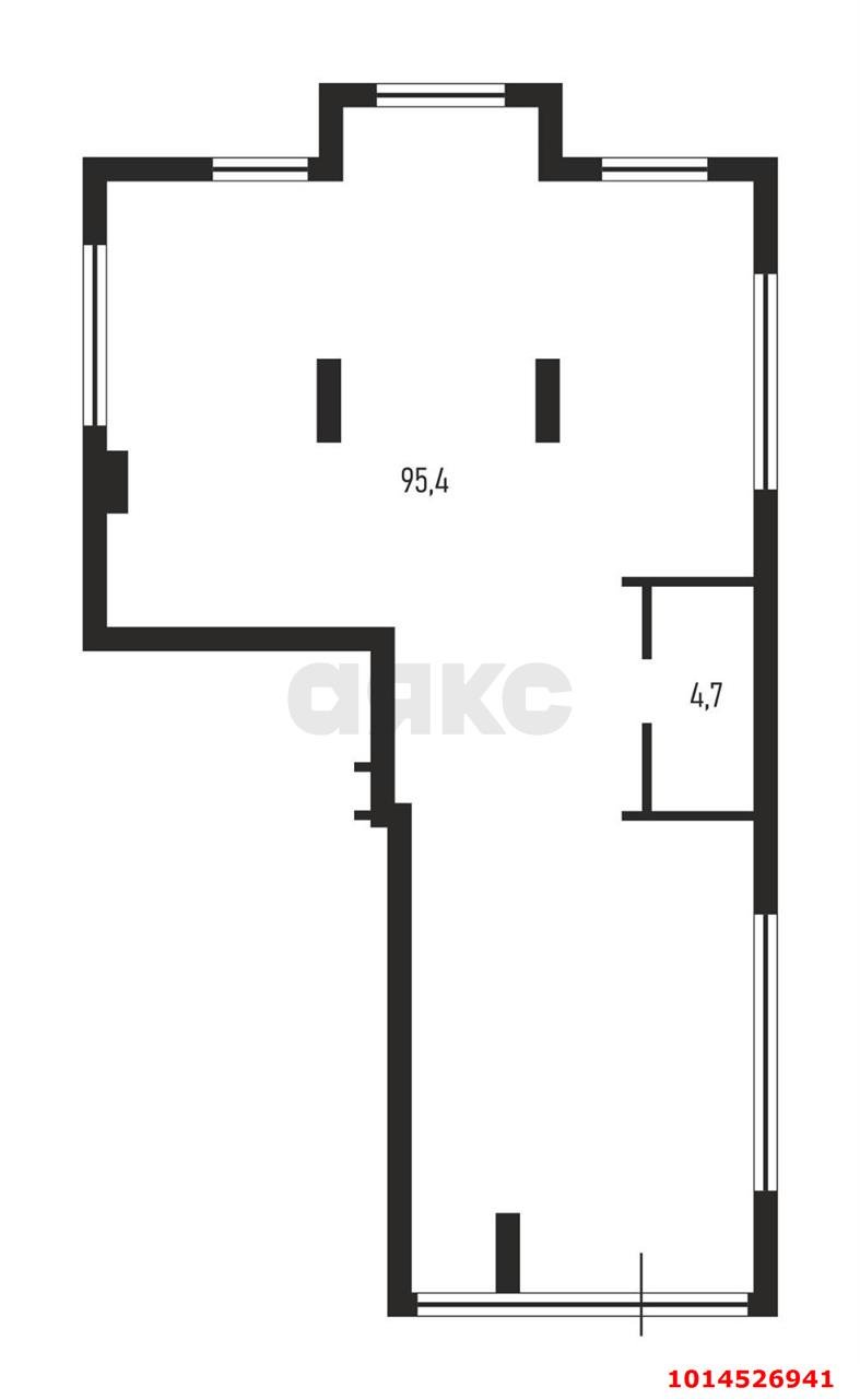 Фото №1: Торговое помещение 101 м² - Краснодар, жилой комплекс Инсити, ул. Командорская, 5/2