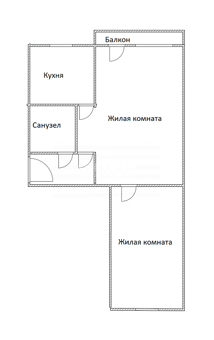 Фото №12: 2-комнатная квартира 43 м² - Майкоп, квартал Маяк, ул. Карла Маркса, 8