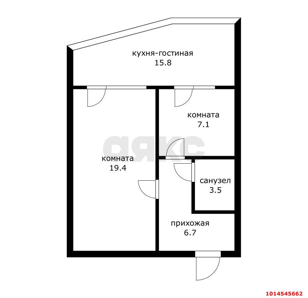Фото №8: 2-комнатная квартира 52 м² - Краснодар, Комсомольский, ул. Тюляева, 11