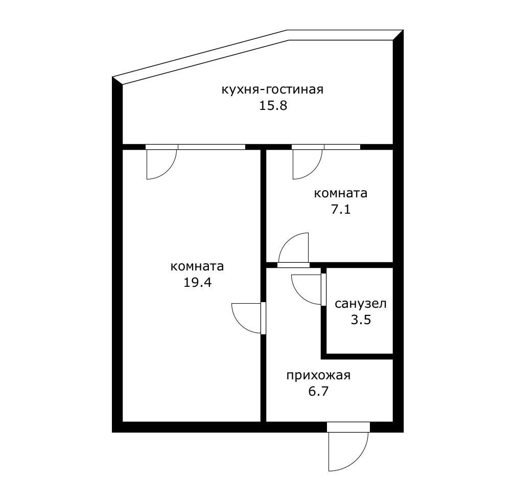 Фото №8: 2-комнатная квартира 52 м² - Краснодар, Карасунский внутригородской округ, мкр. Комсомольский, ул. Тюляева, 7