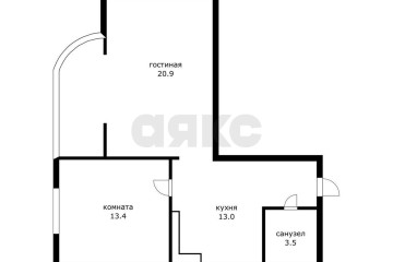 Фото №2: 2-комнатная квартира 54 м² - Краснодар, мкр. Репино, пр-д Репина, 1/2к1