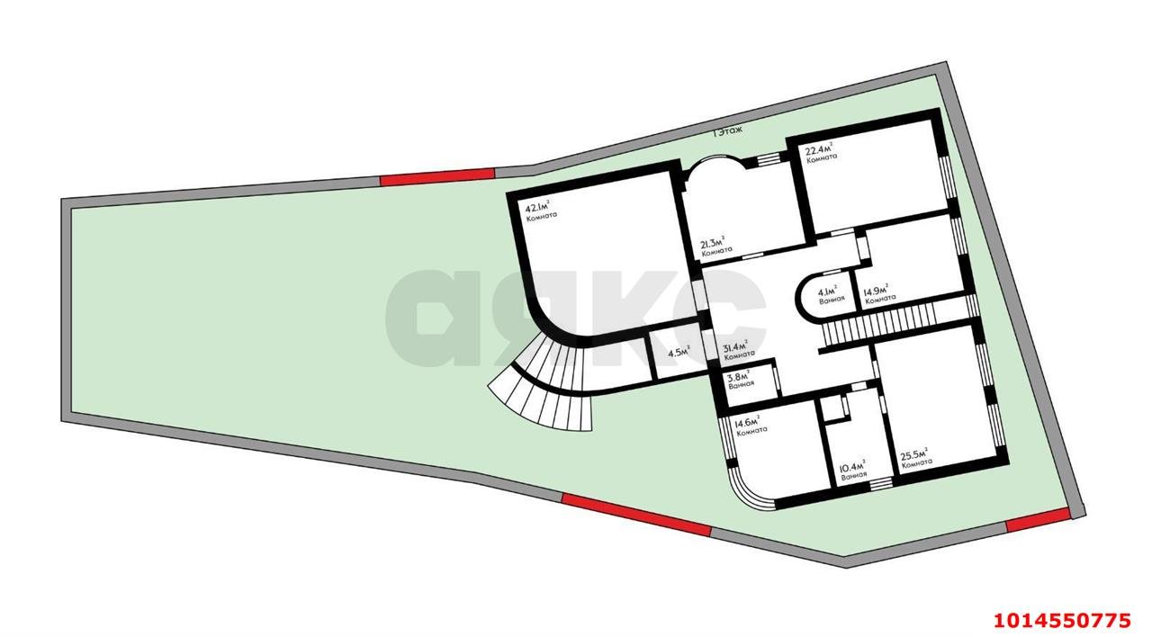 Фото №18: Дом 385 м² + 6 сот. - Краснодар, Центральный внутригородской округ, мкр. Дубинка, ул. Кочубея, 42/1