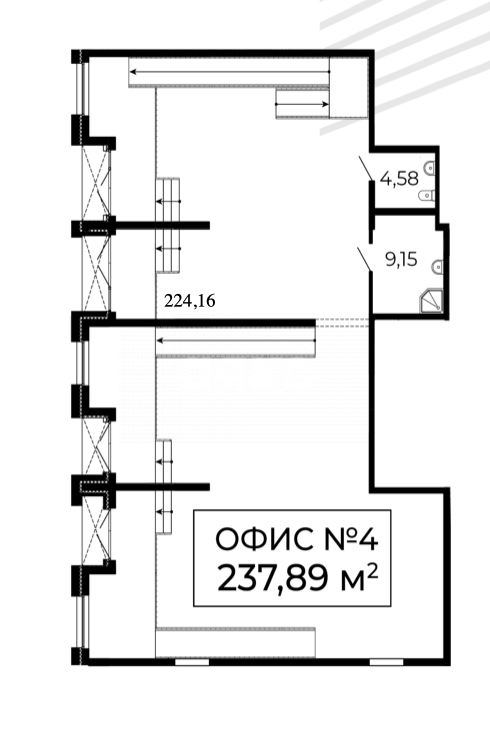 Фото №15: Коммерция 237 м² - Ростов-на-Дону, жилой комплекс 1799, пр-кт Сиверса, 8/1