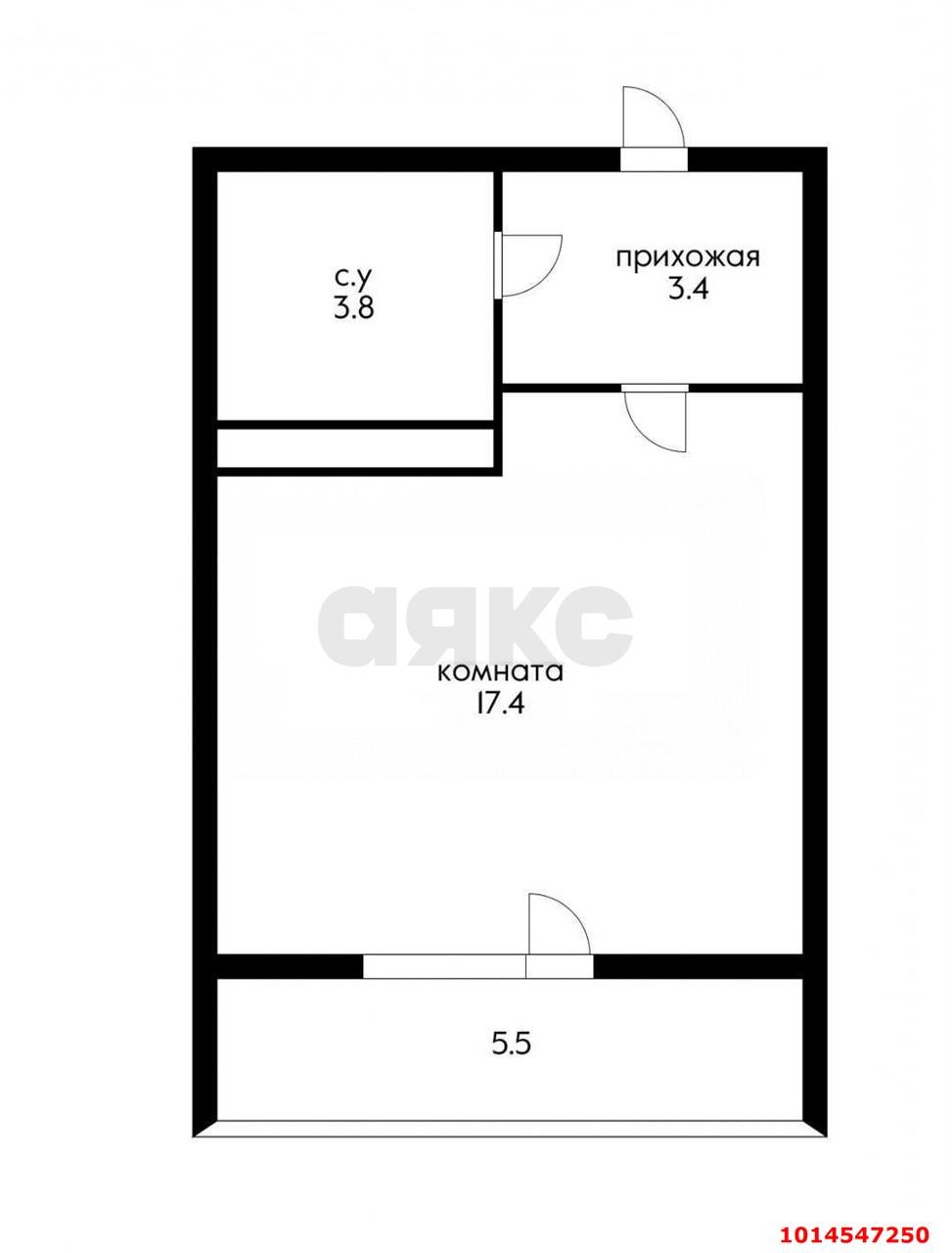 Фото №13: Студия 28 м² - Краснодар, жилой комплекс Новелла, 