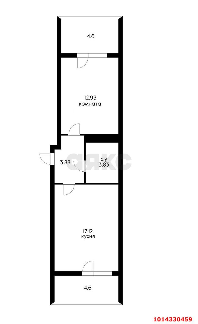 Фото №7: 1-комнатная квартира 45 м² - Краснодар, жилой комплекс Красная площадь, ул. Кореновская, 57к1
