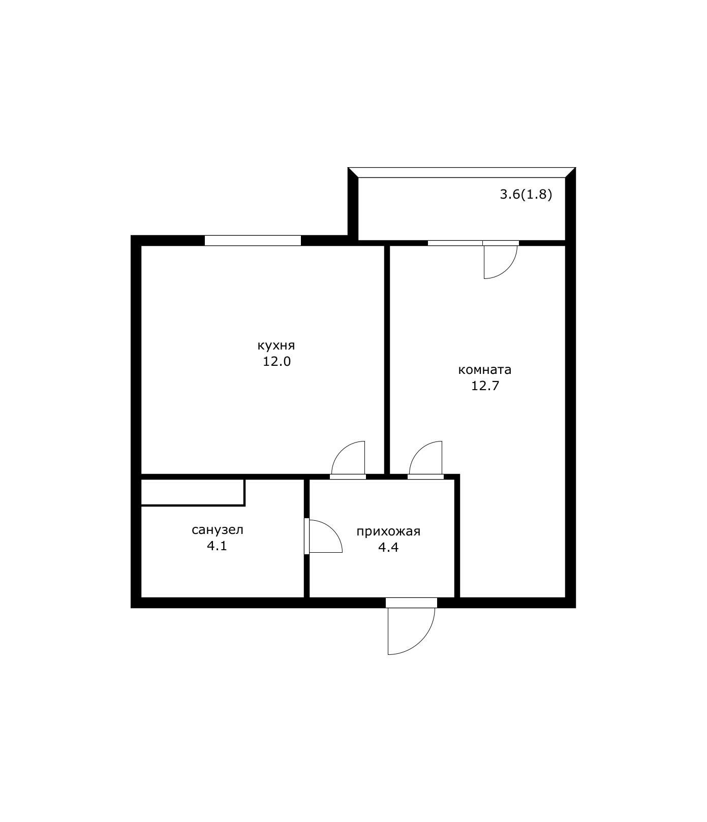 Фото №11: 1-комнатная квартира 37 м² - Краснодар, жилой комплекс Зеленодар, мкр. Прикубанский внутригородской округ, ул. Садовое Кольцо, 9
