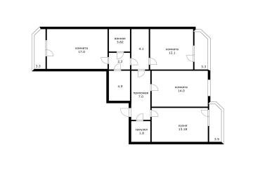 Фото №1: 3-комнатная квартира 83 м² - Краснодар, мкр. жилой комплекс Бауинвест, ул. Героя Владислава Посадского, 16/1