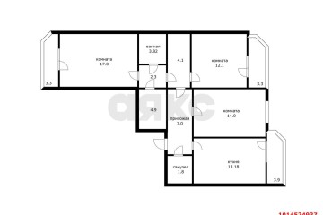 Фото №1: 3-комнатная квартира 83 м² - Краснодар, мкр. жилой комплекс Бауинвест, ул. Героя Владислава Посадского, 16/1