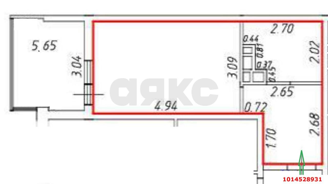 Фото №3: Студия 30 м² - Краснодар, Любимово, 2