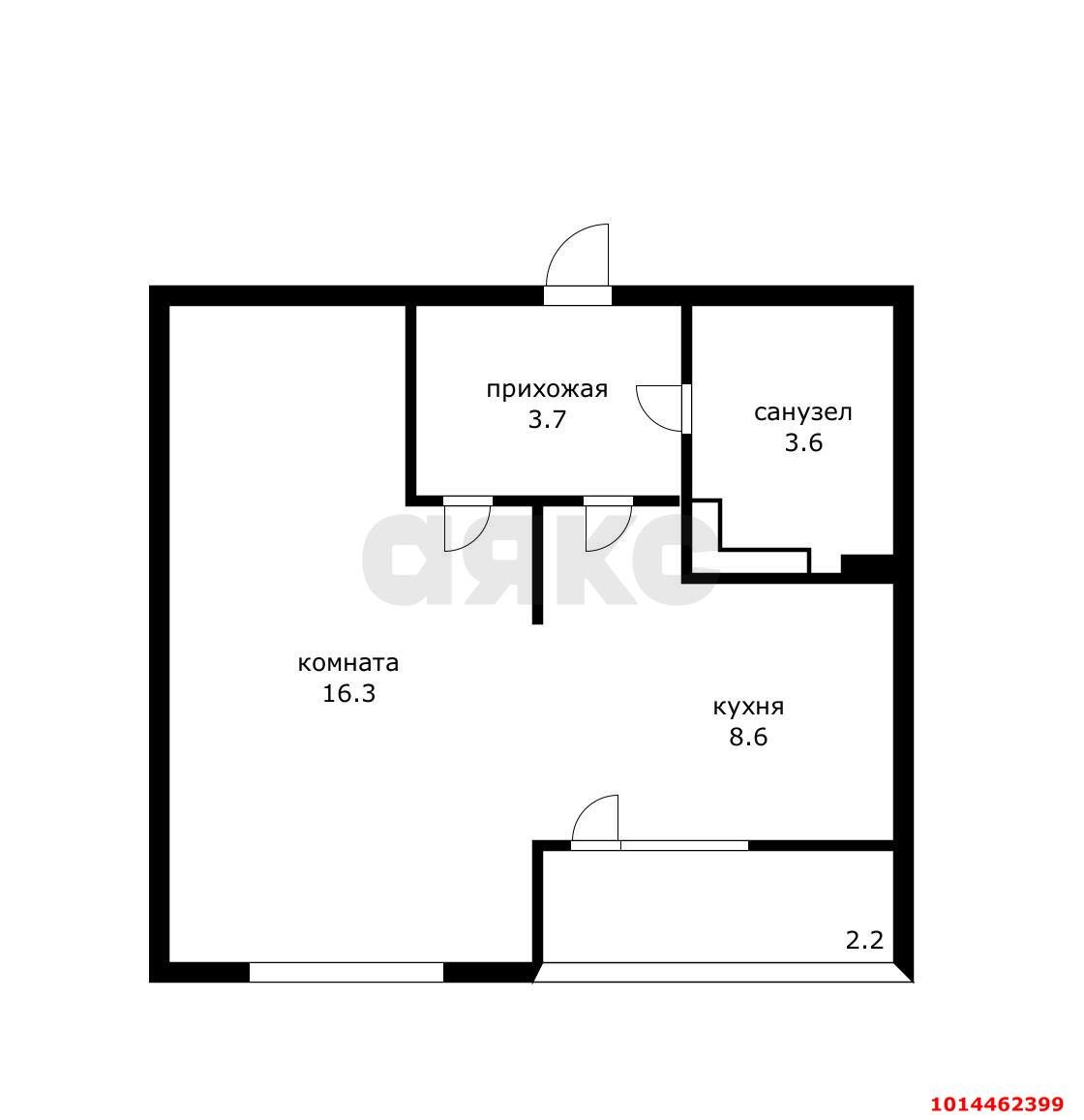 Фото №9: 1-комнатная квартира 32 м² - Краснодар, Новознаменский, ул. Войсковая, 4к5