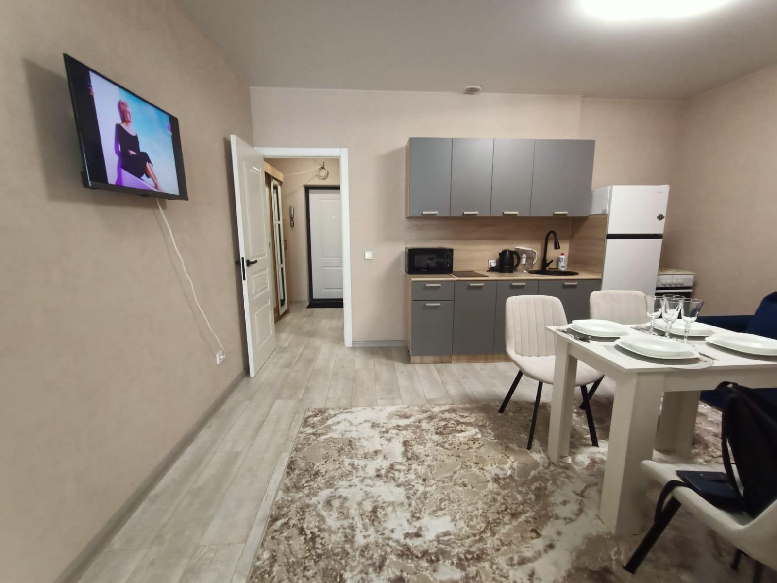 Фото №1: 1-комнатная квартира 45 м² - Краснодар, Прикубанский внутригородской округ, Россинского, мкр. жилой комплекс Red777, ул. Адмирала Крузенштерна, 5к1