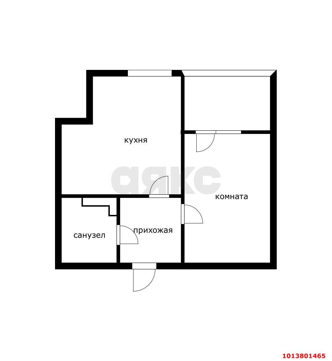 Фото №11: 1-комнатная квартира 41 м² - Краснодар, Любимово, 16