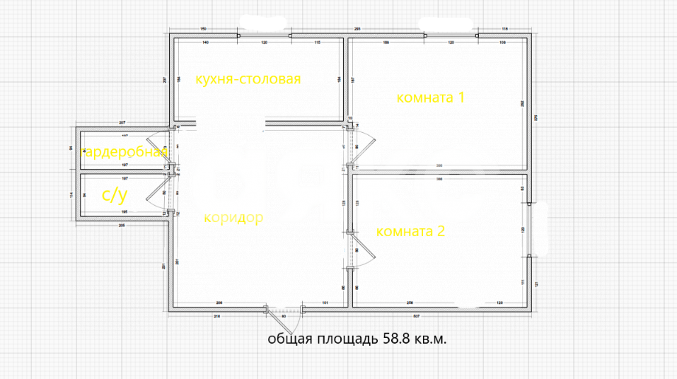 Фото №19: 2-комнатная квартира 58 м² - Темрюк, ул. Анджиевского, 55Ак7
