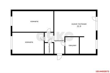 Фото №2: 3-комнатная квартира 64 м² - Краснодар, мкр. Западный внутригородской округ, ул. Рашпилевская, 176
