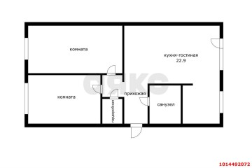Фото №2: 3-комнатная квартира 64 м² - Краснодар, мкр. Западный внутригородской округ, ул. Рашпилевская, 176