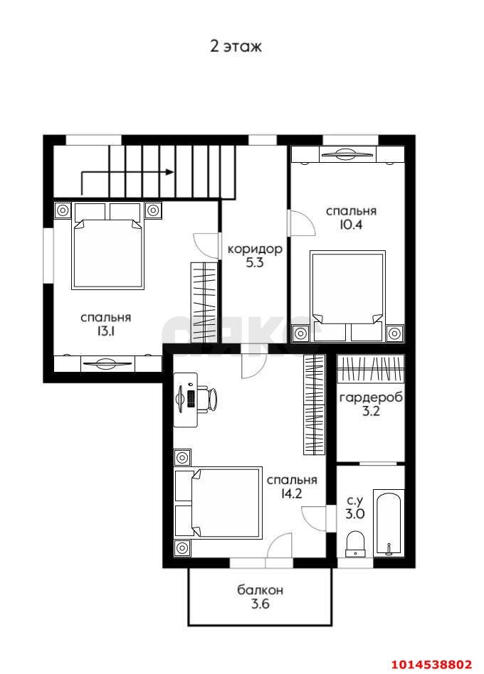 Фото №7: Дом 128 м² + 4 сот. - Авиатор, мкр. Прикубанский внутригородской округ, ул. Парковая, 82