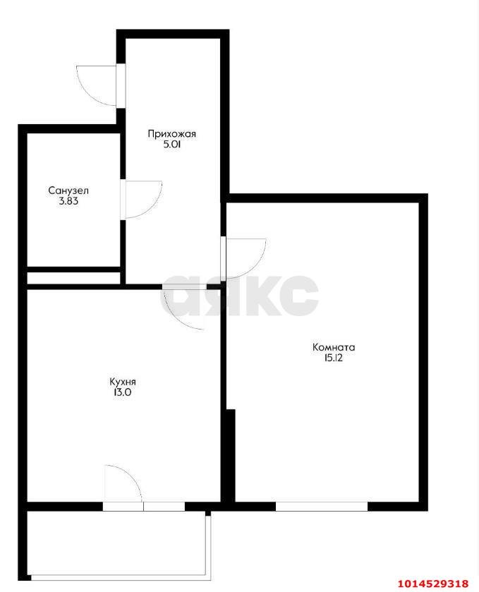Фото №11: 1-комнатная квартира 38 м² - Краснодар, Восточно-Кругликовский, ул. Черкасская, 73