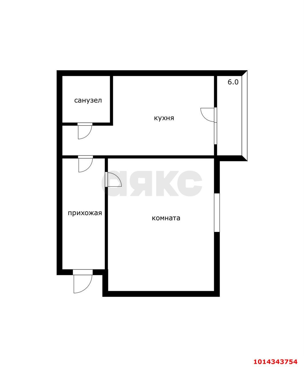Фото №8: 1-комнатная квартира 47 м² - Геленджик, Западный, 54