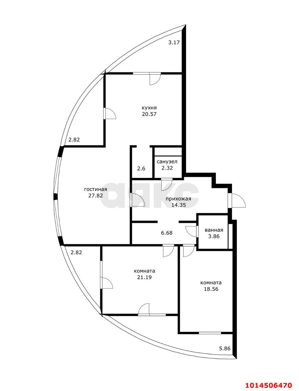 Фото №43: 3-комнатная квартира 130 м² - Краснодар, жилой комплекс Империал, ул. Бородинская, 137/1