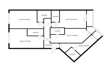 Фото №4: 3-комнатная квартира 101 м² - Краснодар, мкр. Центральный, ул. Октябрьская, 181/2к1