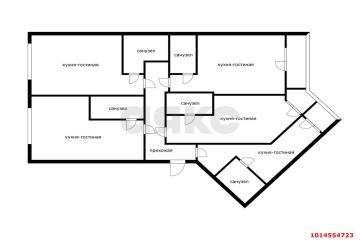 Фото №4: 3-комнатная квартира 101 м² - Краснодар, мкр. Центральный, ул. Октябрьская, 181/2к1