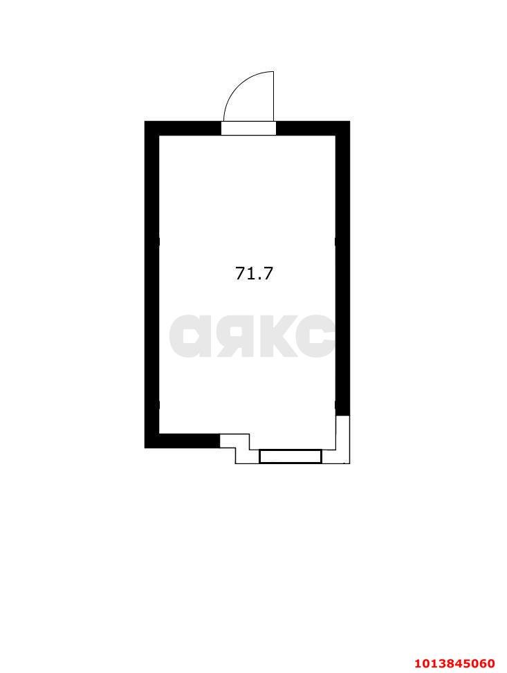 Фото №3: Торговое помещение 72 м² - Краснодар, жилой комплекс Аквамарин, ул. Уральская, 75к1