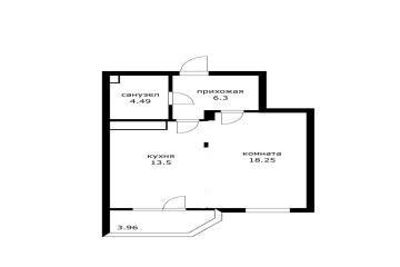 Фото №4: 1-комнатная квартира 48 м² - Краснодар, мкр. Солнечный, пр-кт Константина Образцова, 25/1