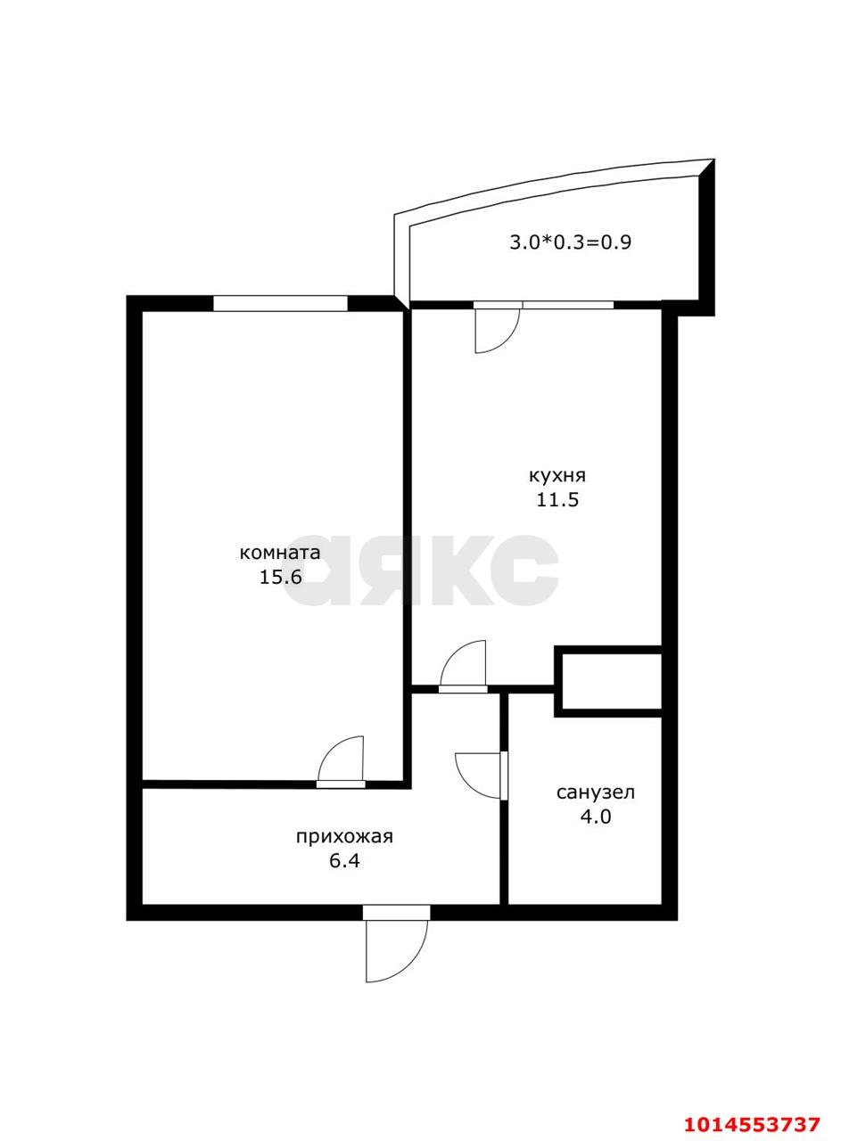 Фото №11: 1-комнатная квартира 38 м² - Краснодар, жилой комплекс Зеленодар, ул. Садовое Кольцо, 9