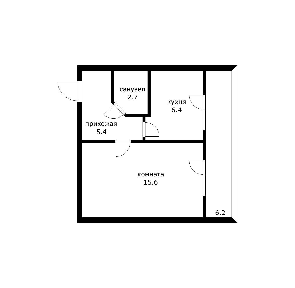 Фото №7: 1-комнатная квартира 30 м² - Краснодар, мкр. Прикубанский внутригородской округ, ул. Куликова Поля, 16